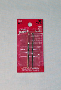 Susan Bates no. 13 steel yarn needles